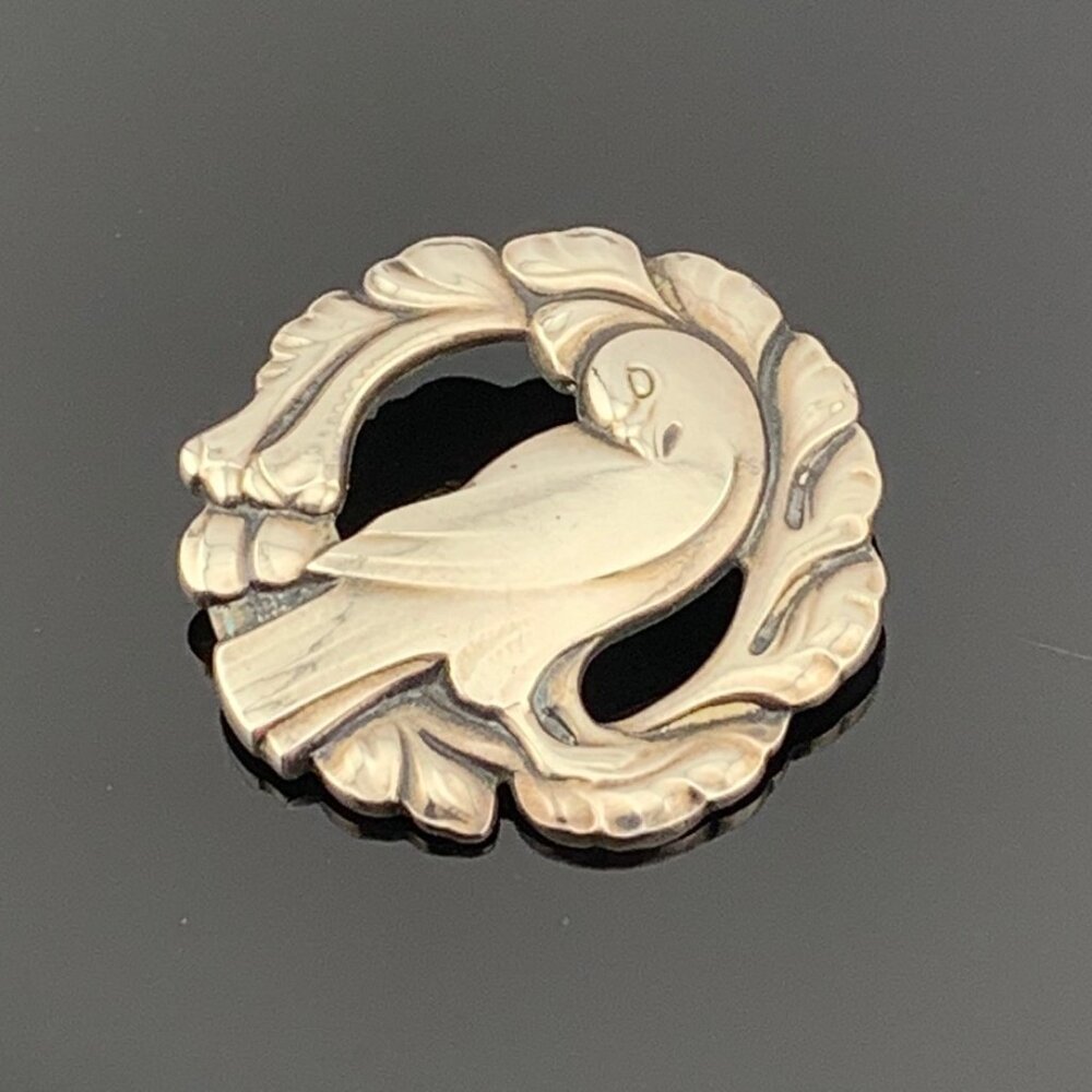 Georg Jensen Dove Bird No. 123 Vintage Denmark Sterling Silver Brooch J903